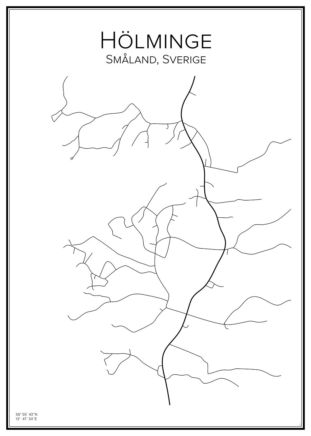 Stadskarta över Hölminge