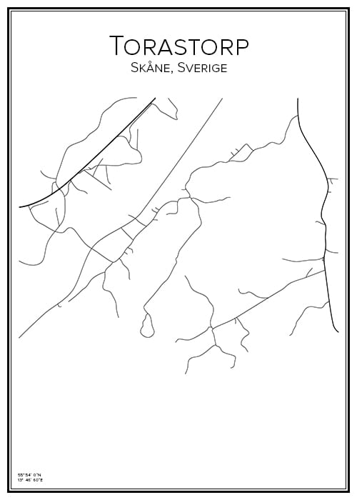 Stadskarta över Torastorp