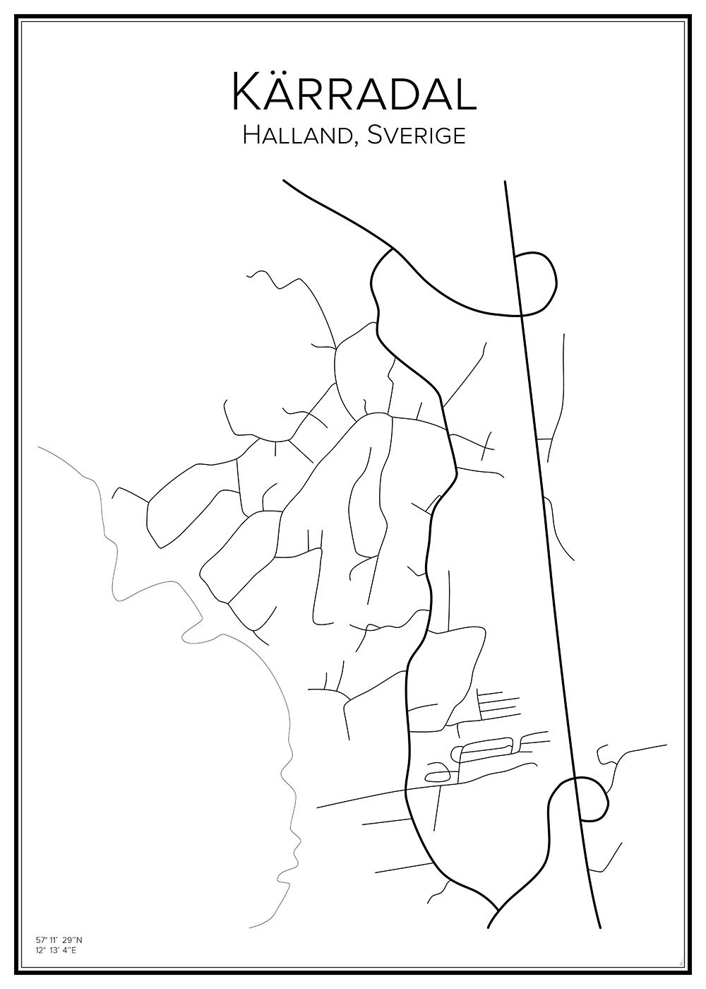 Stadskarta över Kärradal