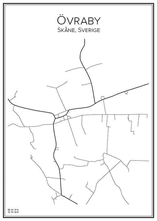 Stadskarta över Övraby