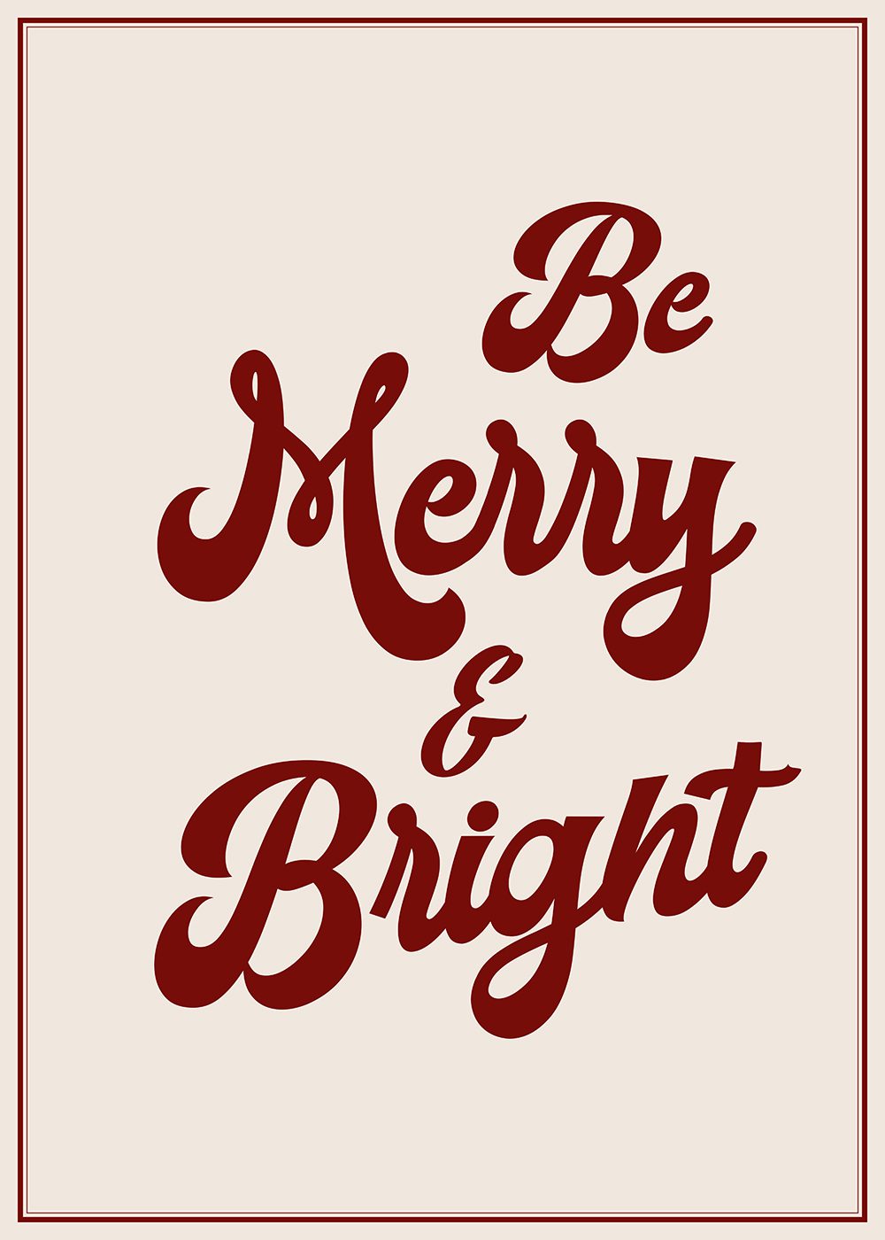 Be Merry and Bright Poster