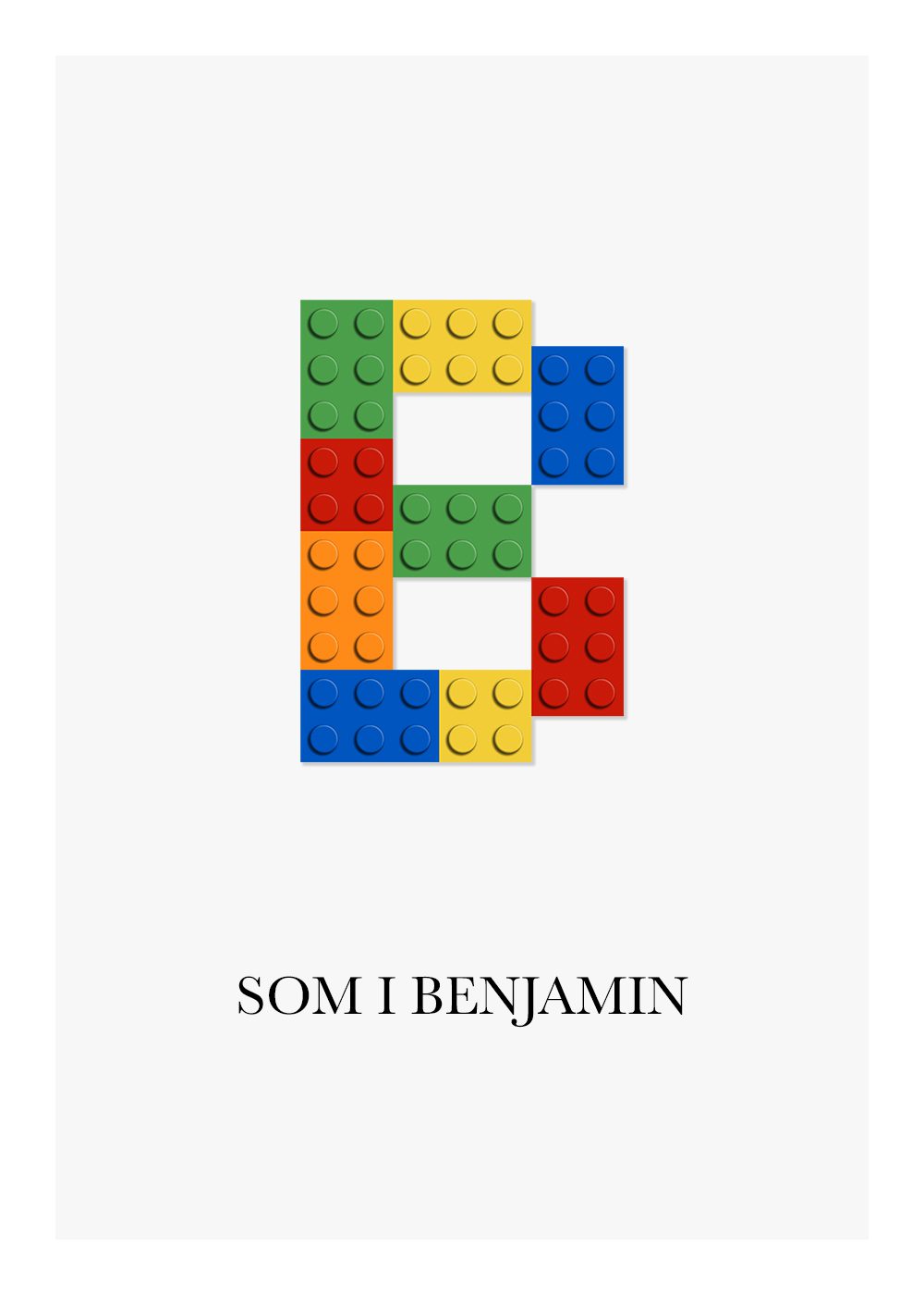 Lego poster barntavla