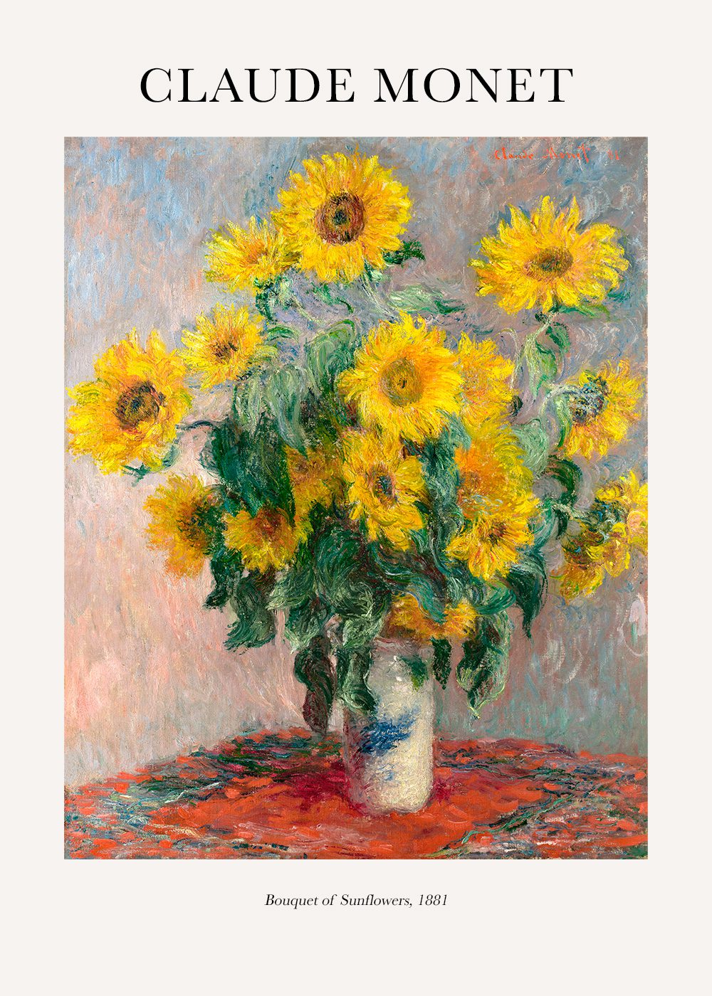 Monet - Bouquet of Sunflowers Poster