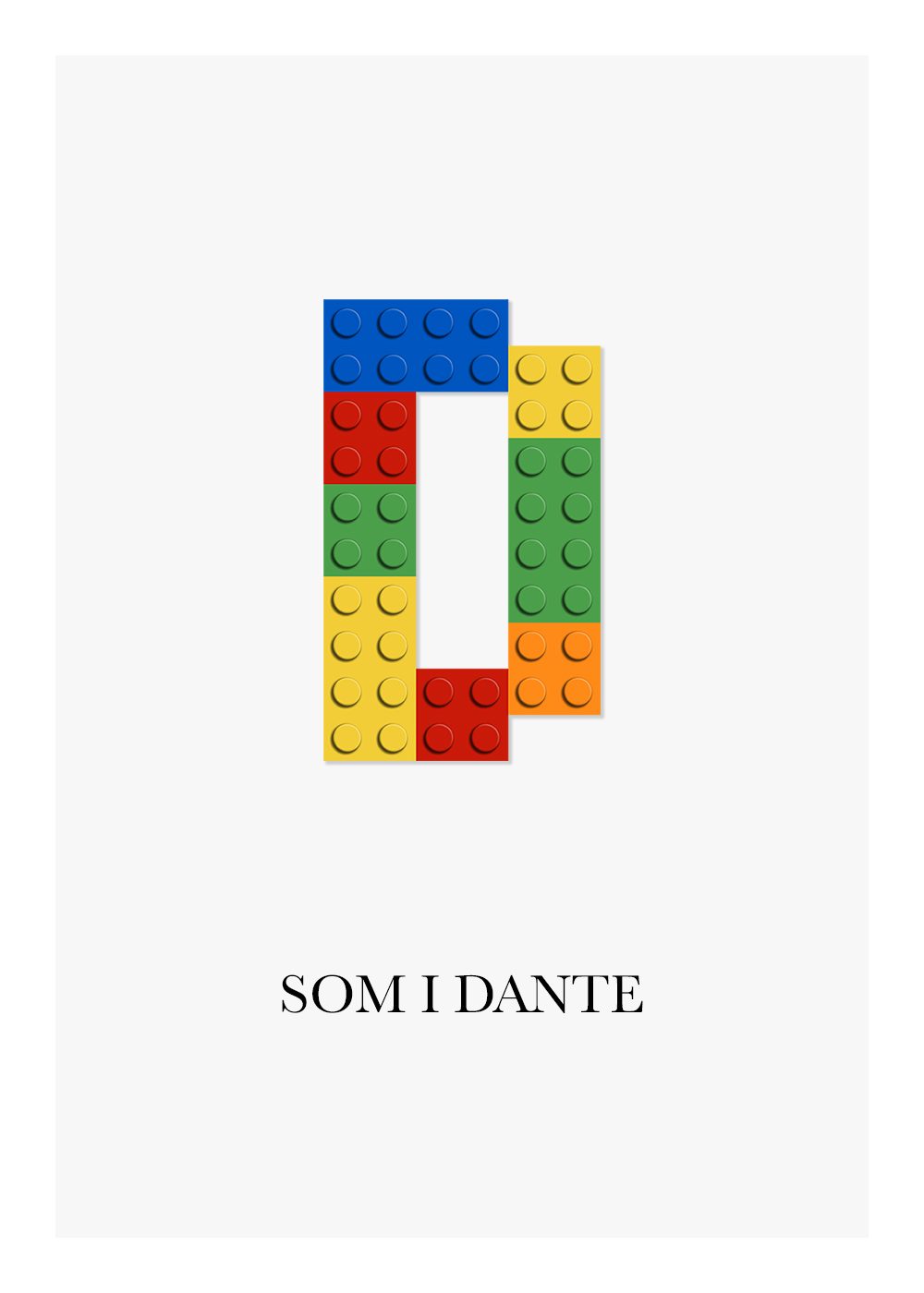 Lego poster barntavla