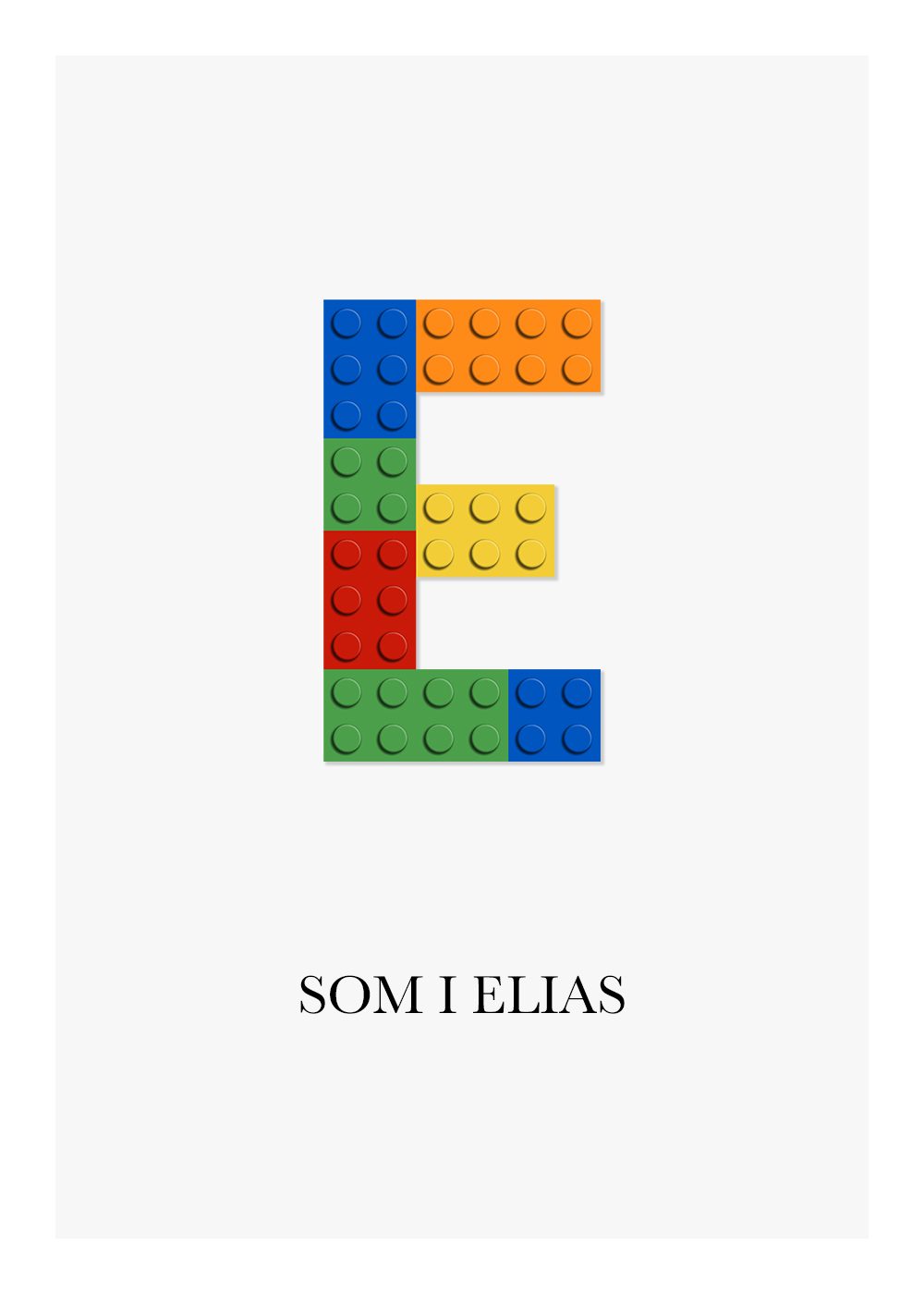 Lego poster barntavla