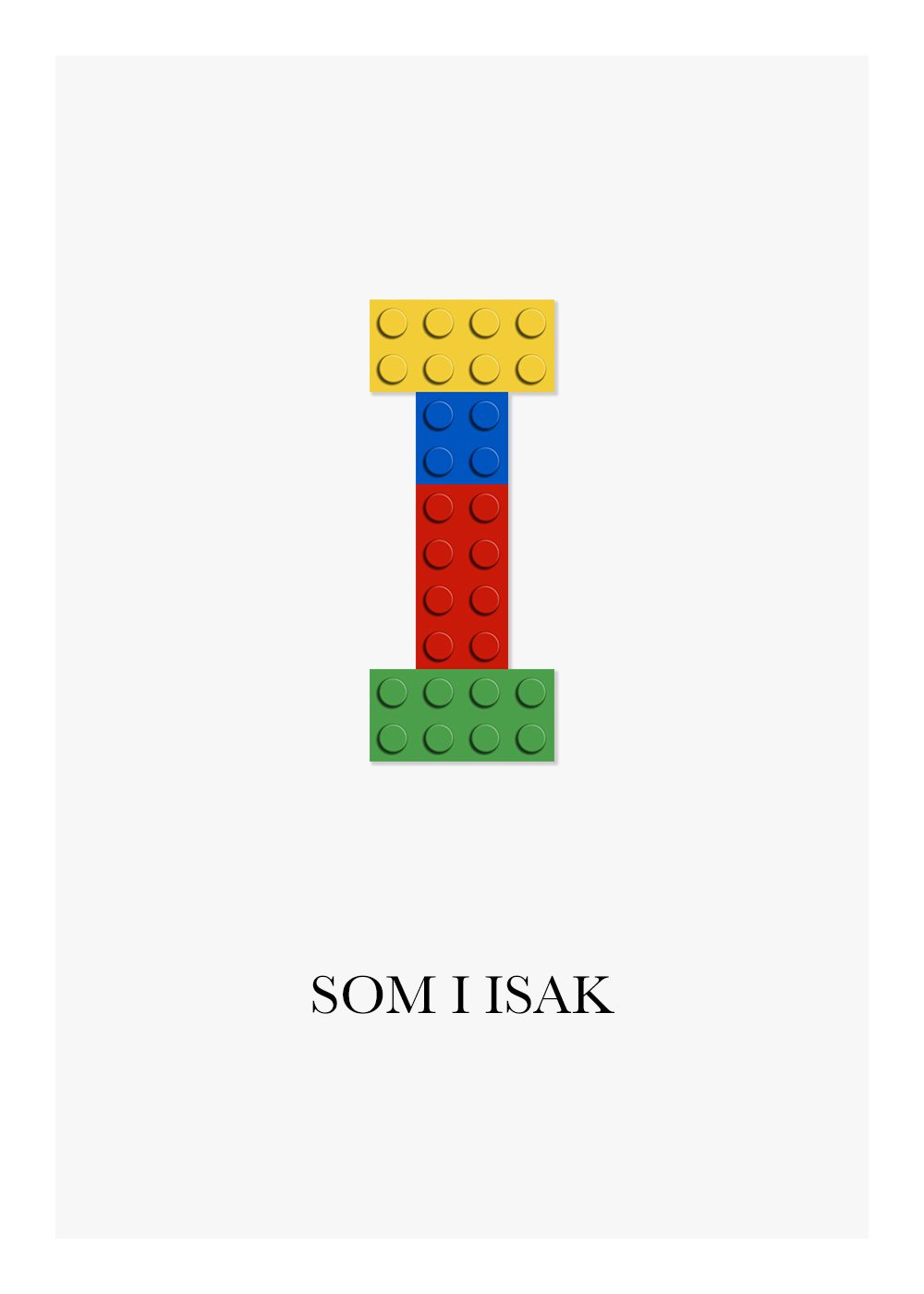 Lego poster barntavla