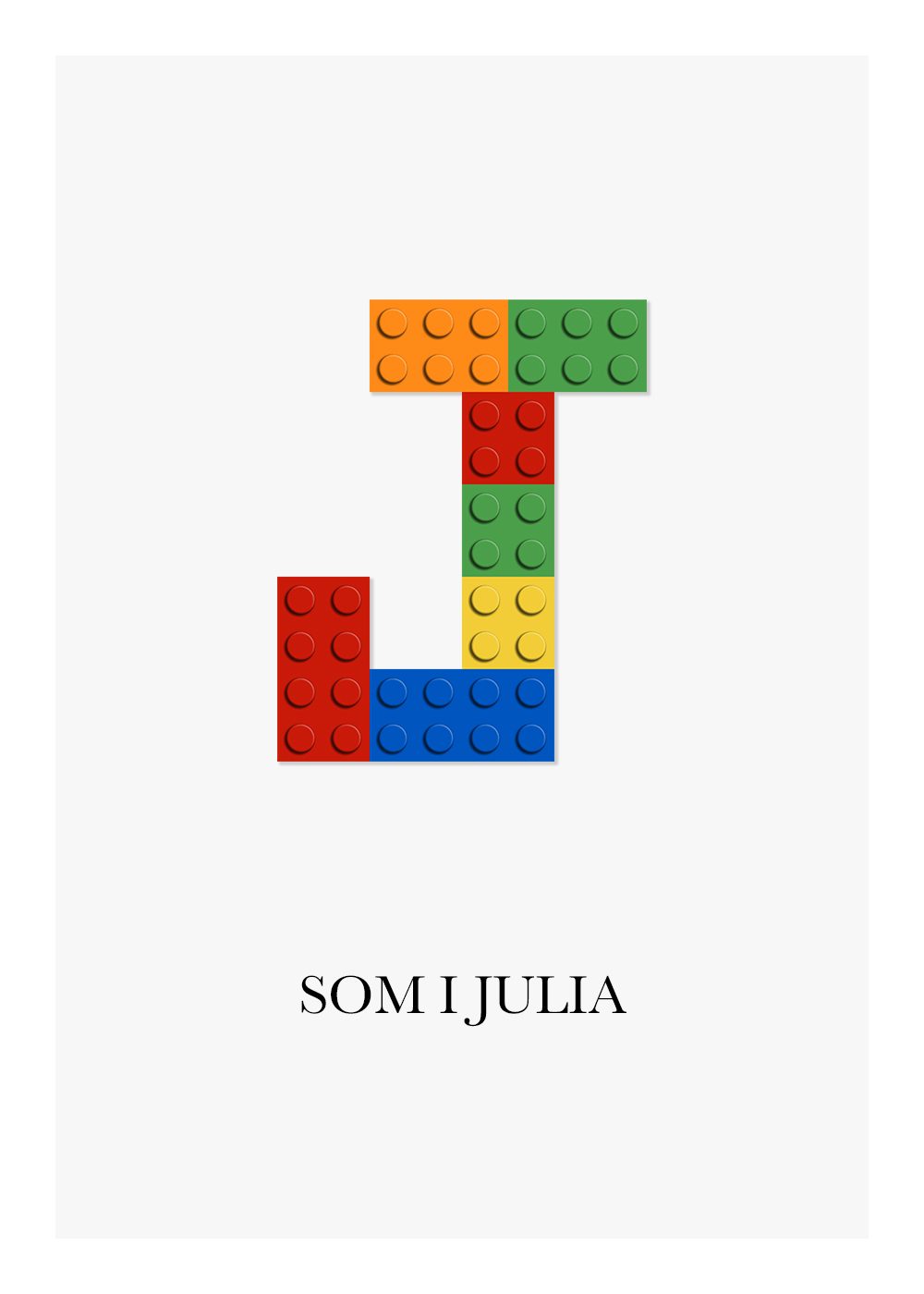 Lego poster barntavla