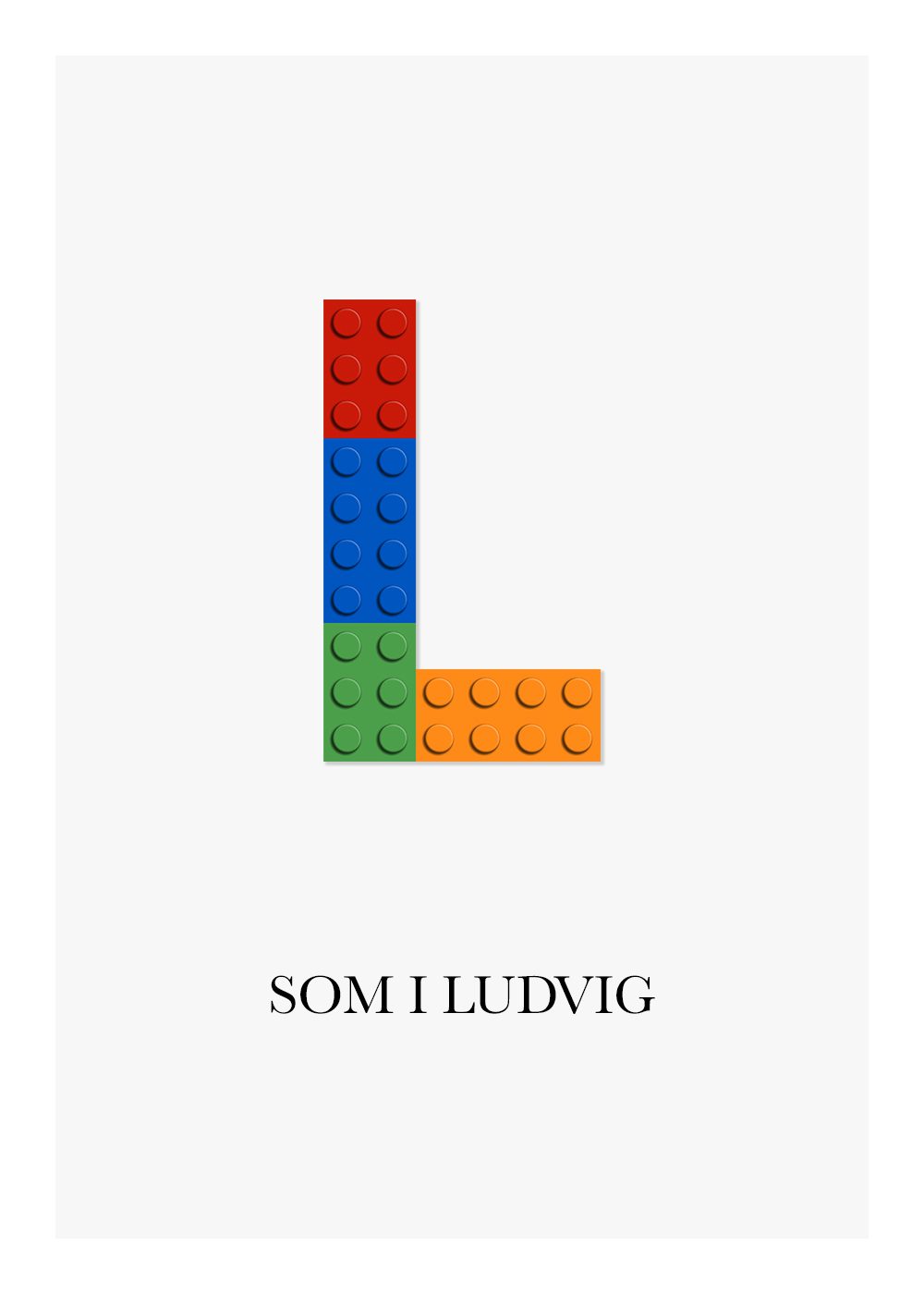 Lego poster barntavla