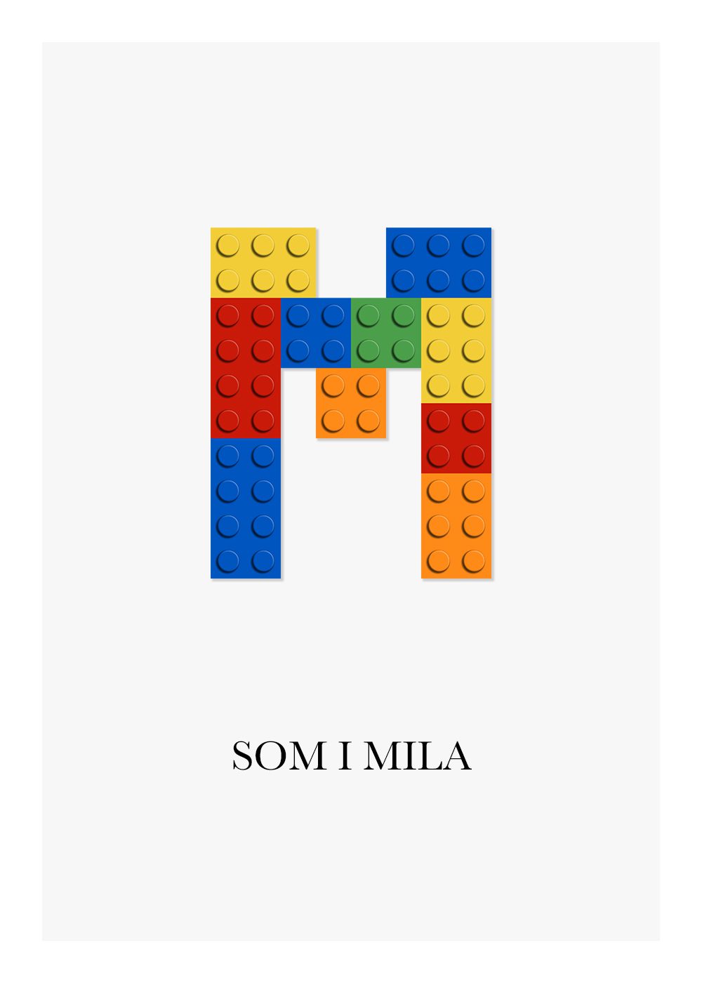 Lego poster barntavla