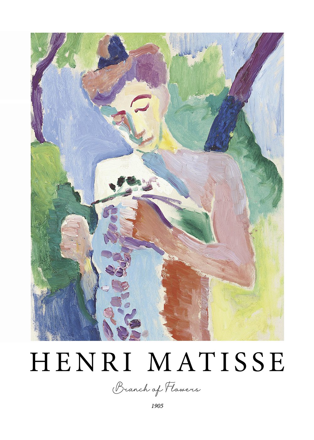 matisse poster branch of flowers-10x14