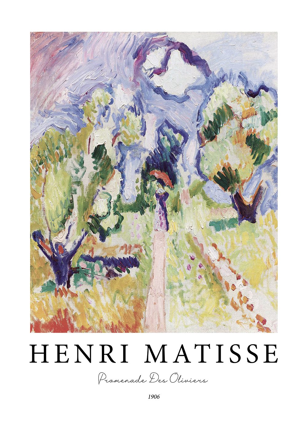 matisse poster promenade des oliviers-10x14