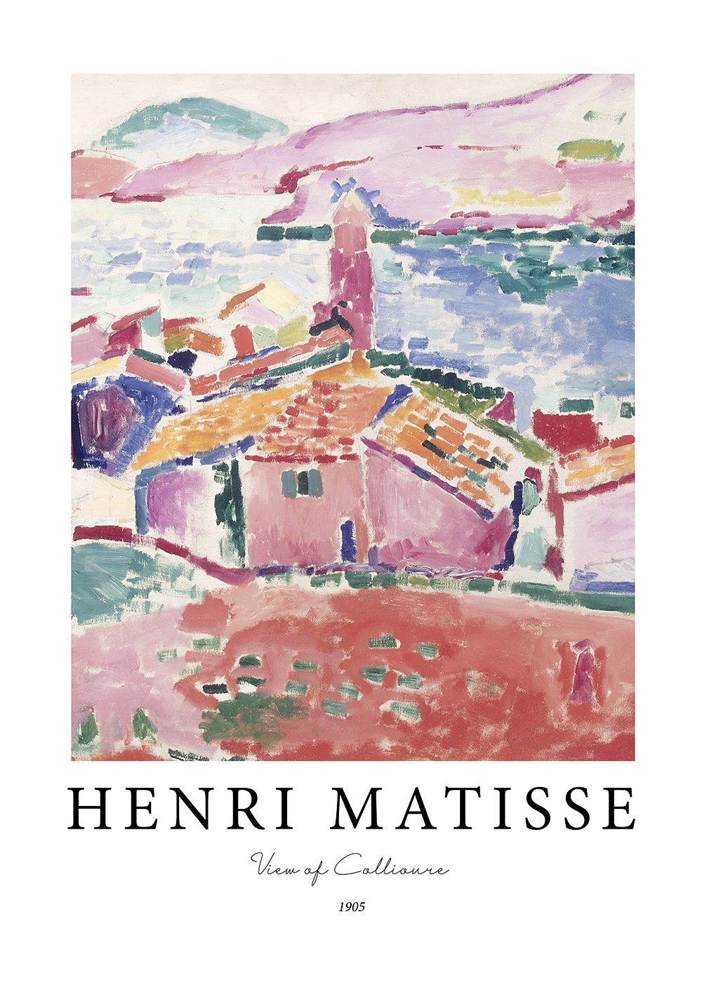 matisse poster view of collioure