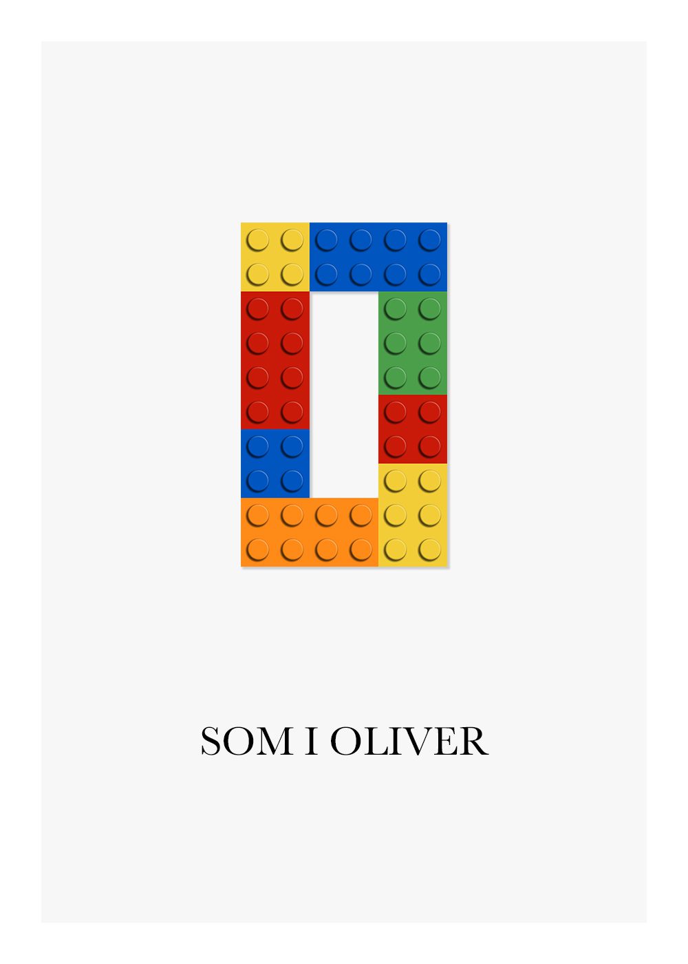 Lego poster barntavla