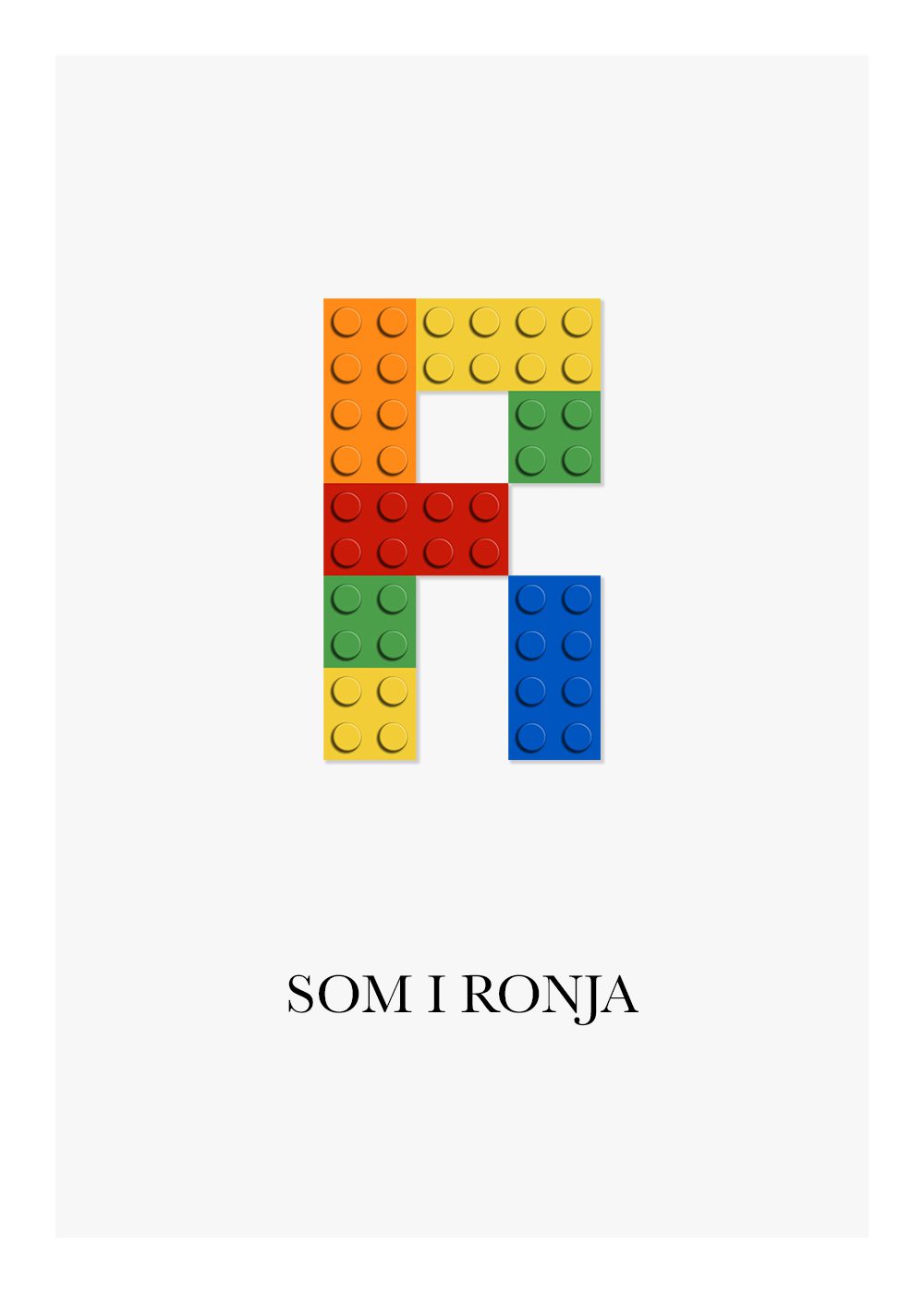 Lego poster barntavla