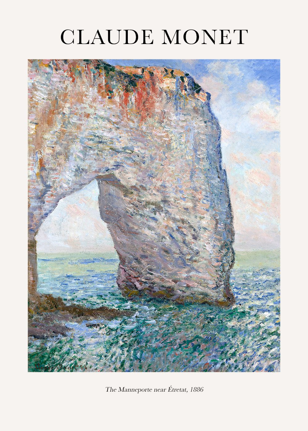 Monet poster The Manneporte