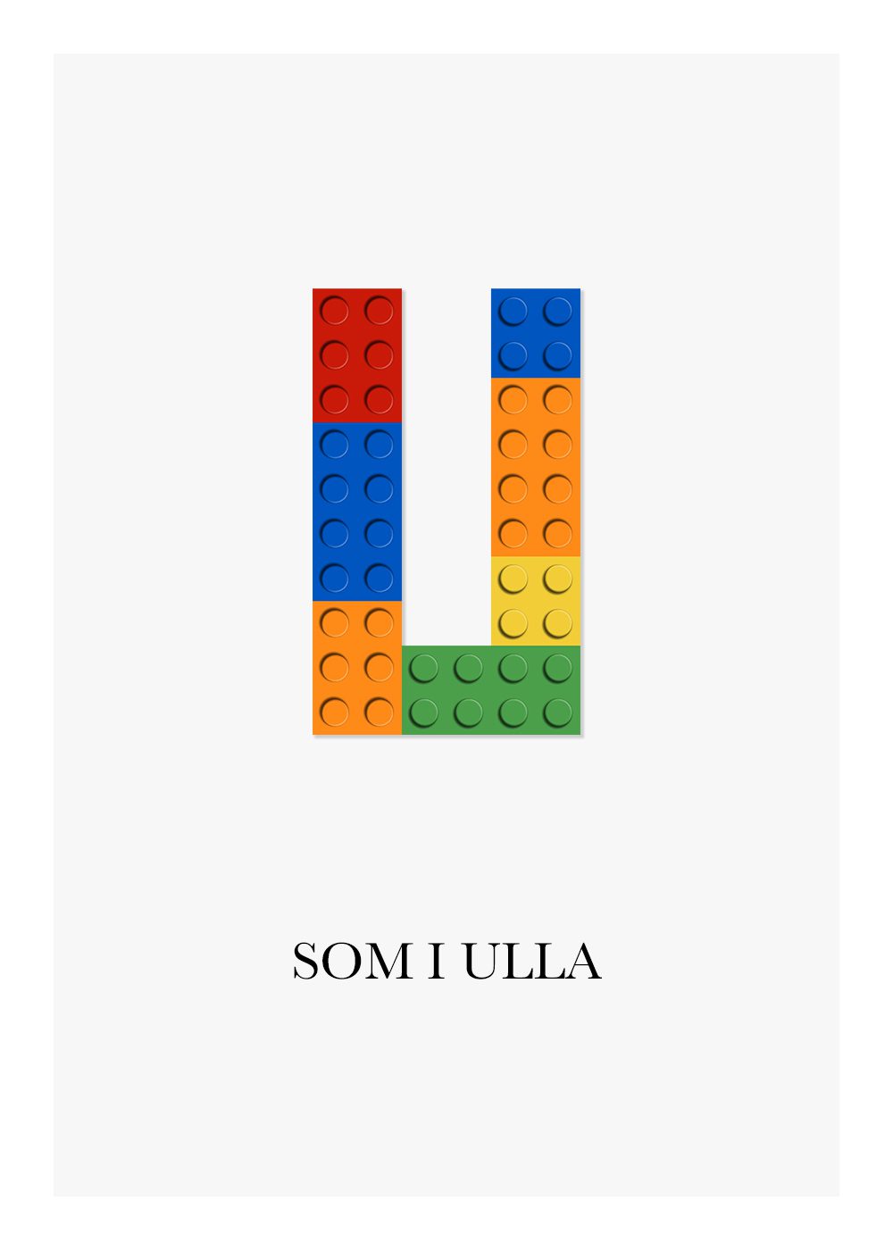 Lego poster barntavla