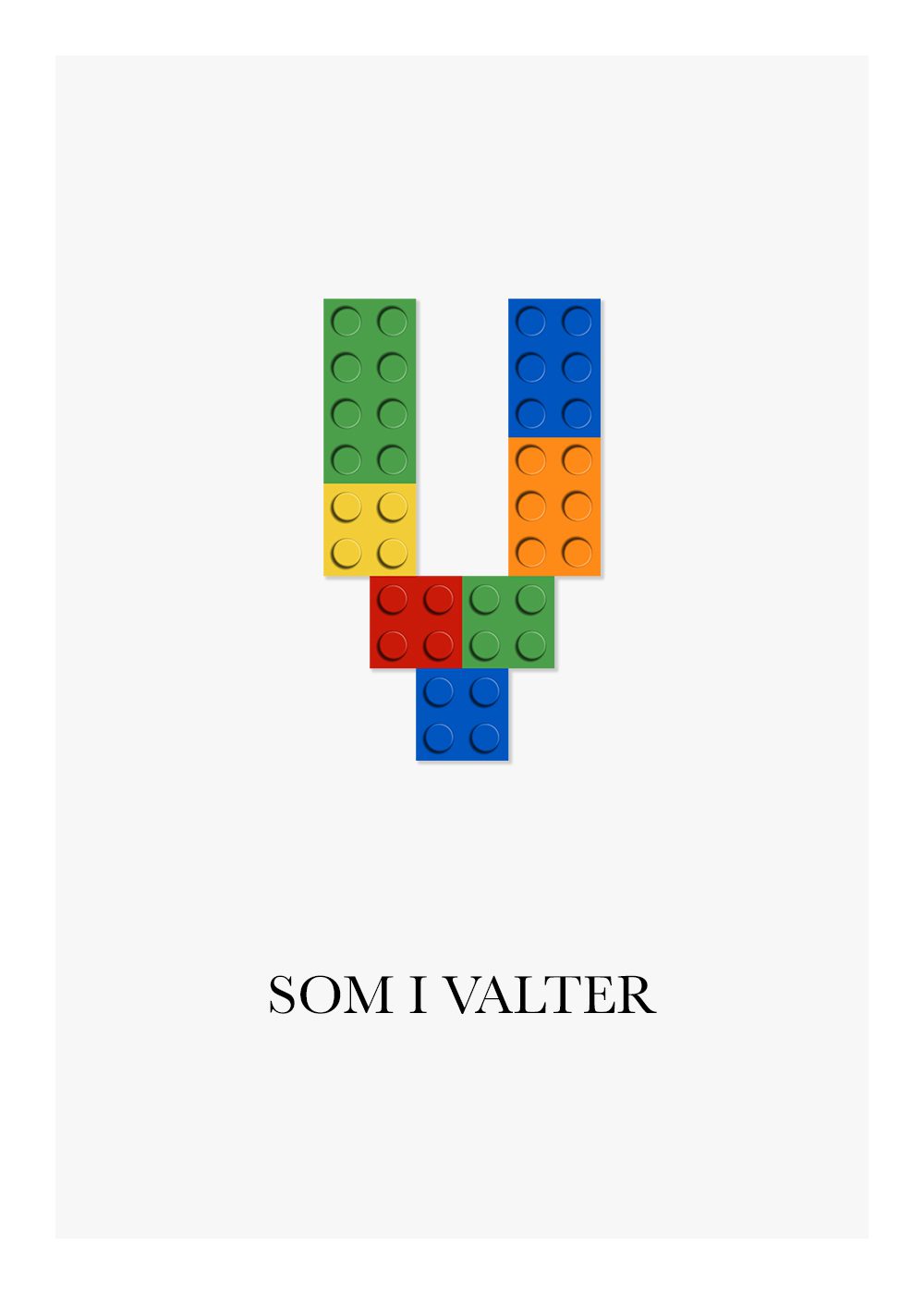 Lego poster barntavla