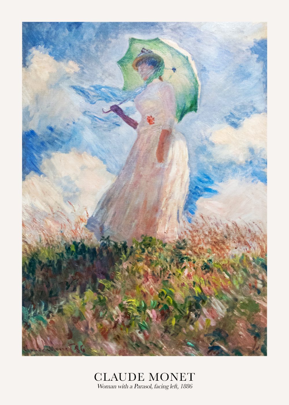 Monet Poster Woman with a Parasol