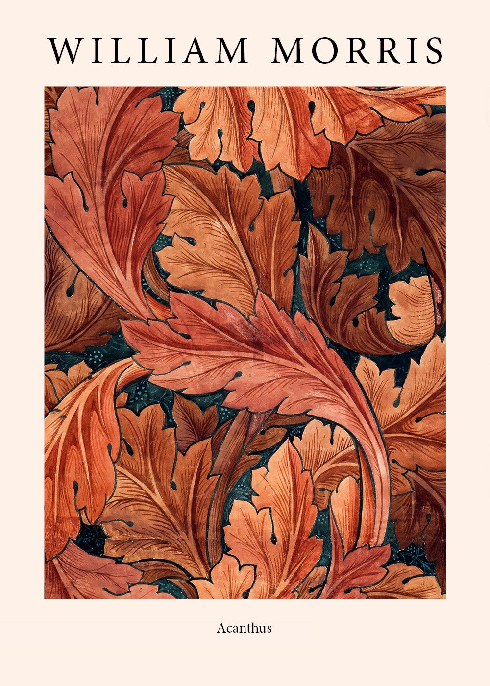 william morris poster acanthus