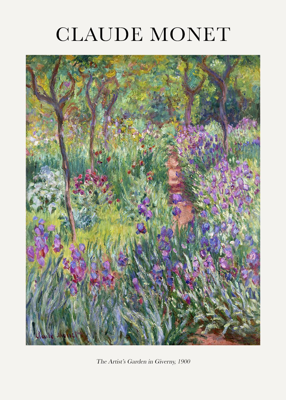 Monet - The Artist's Garden at Giverny Poster