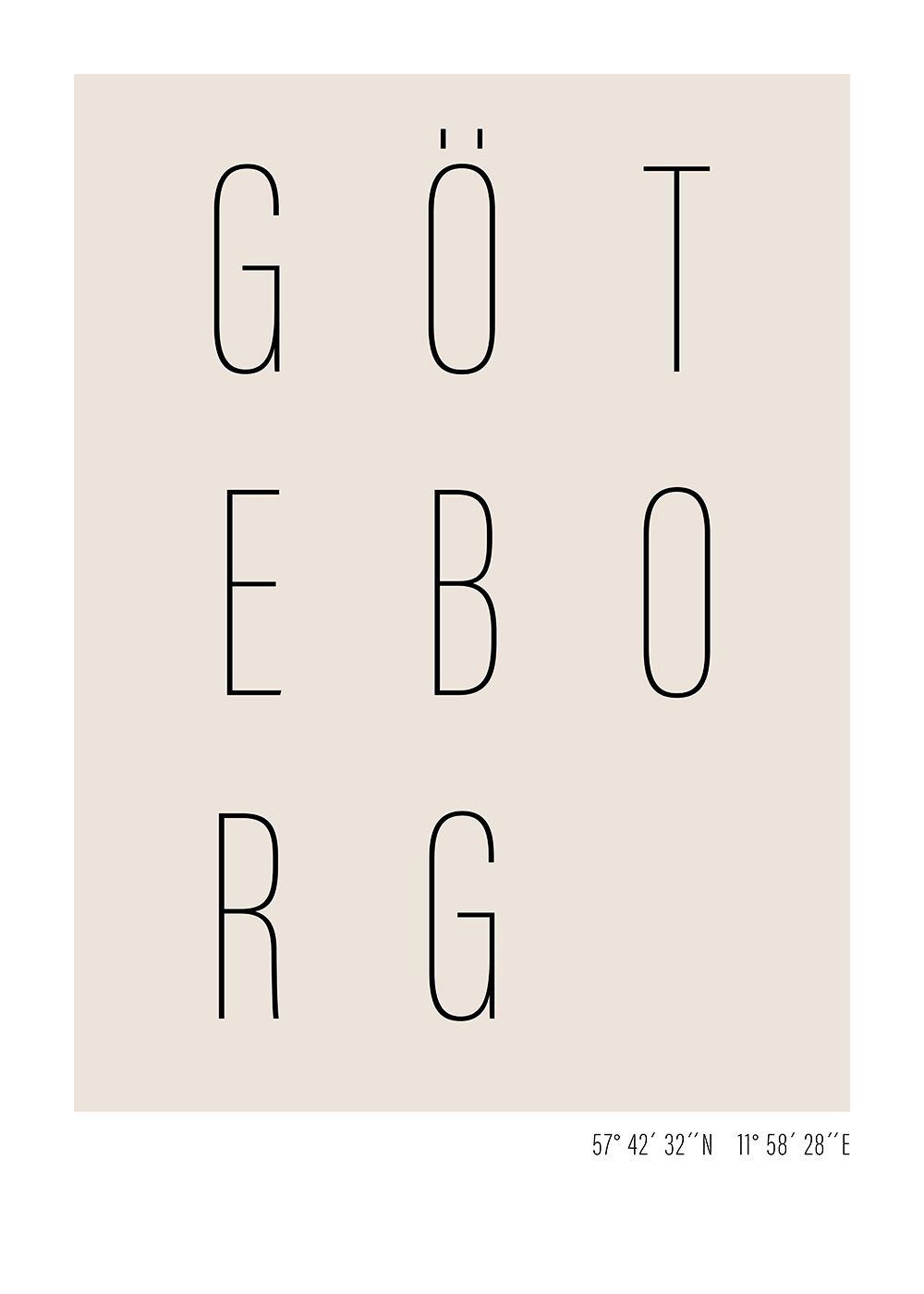 Göteborg Poster text