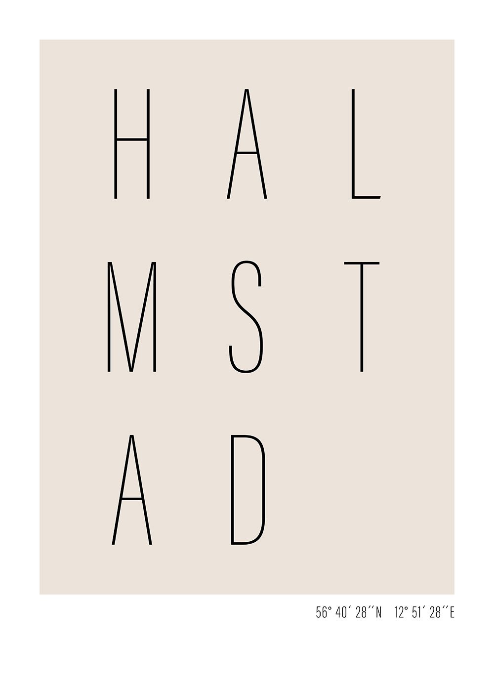 halmstad text poster