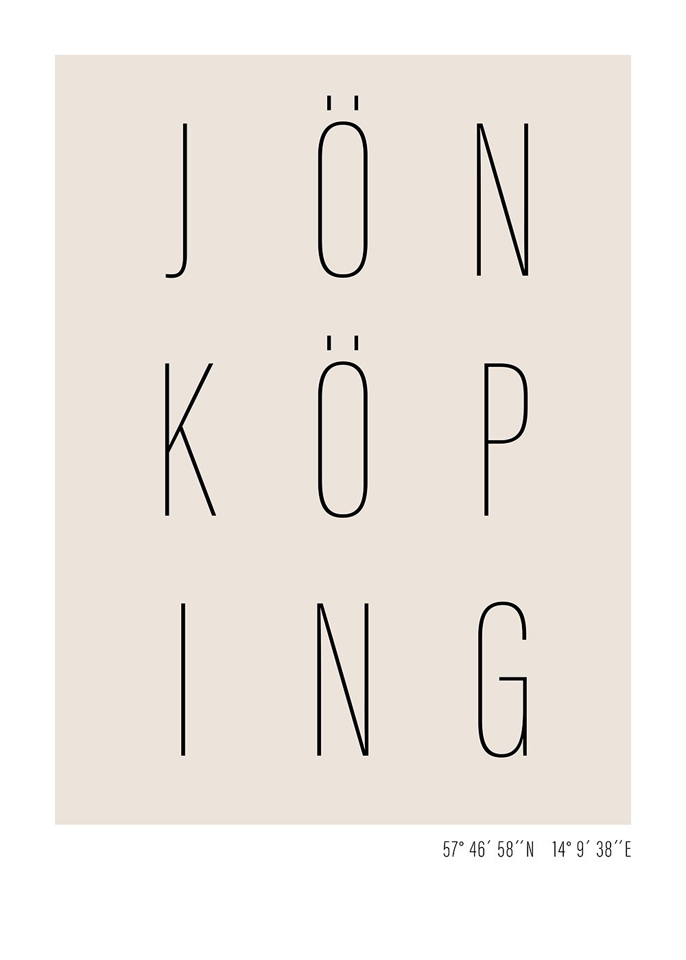 Jönköping text poster