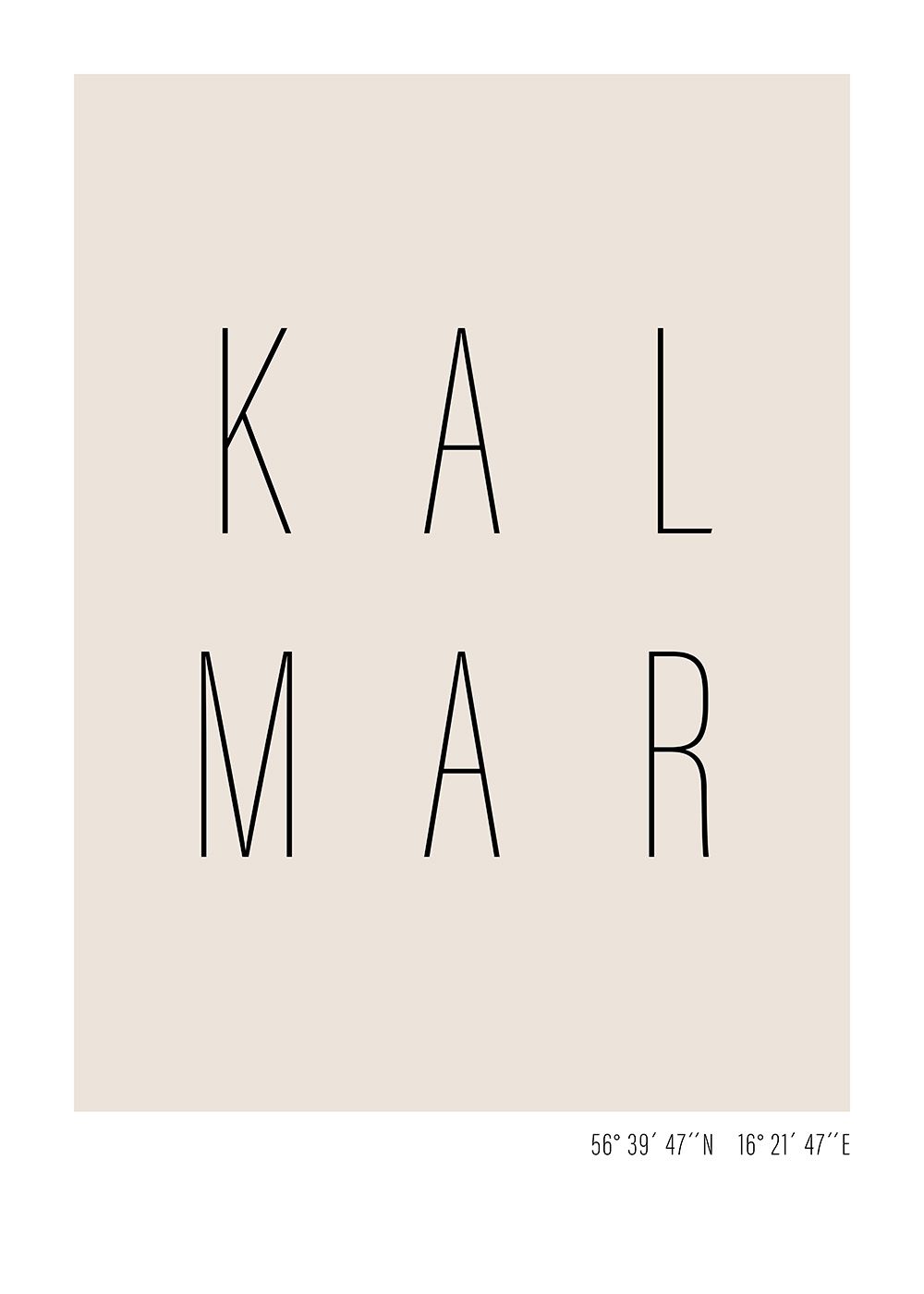 kalmar text poster