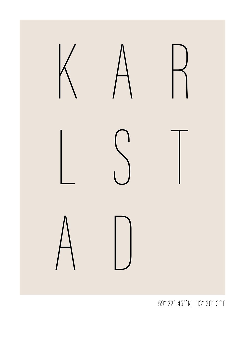 karlstad text poster