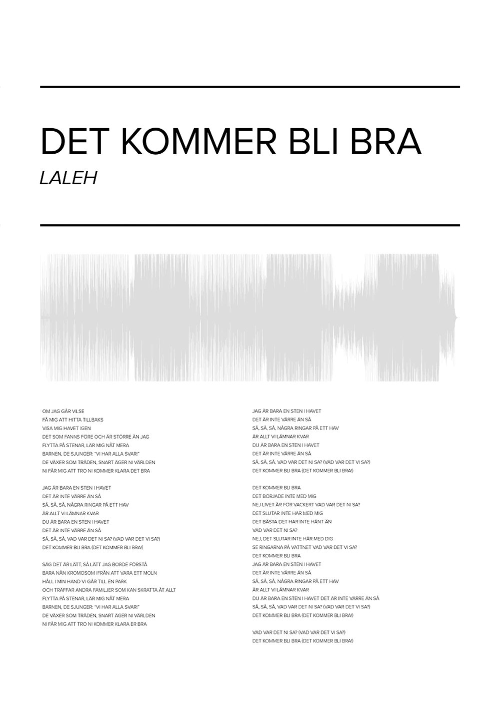 laleh det kommer bli bra poster