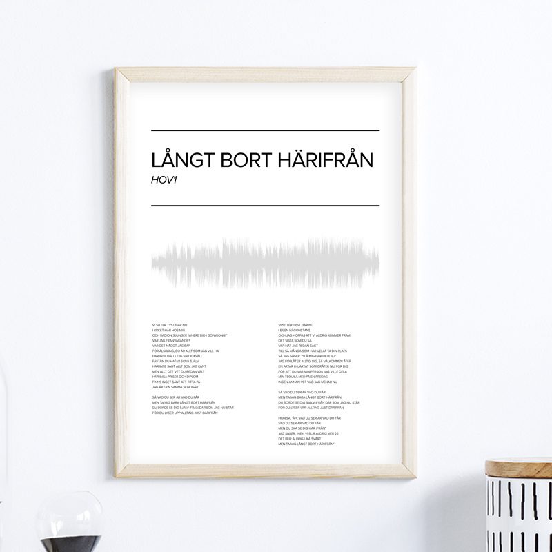 musikposter låttext hov1 poster