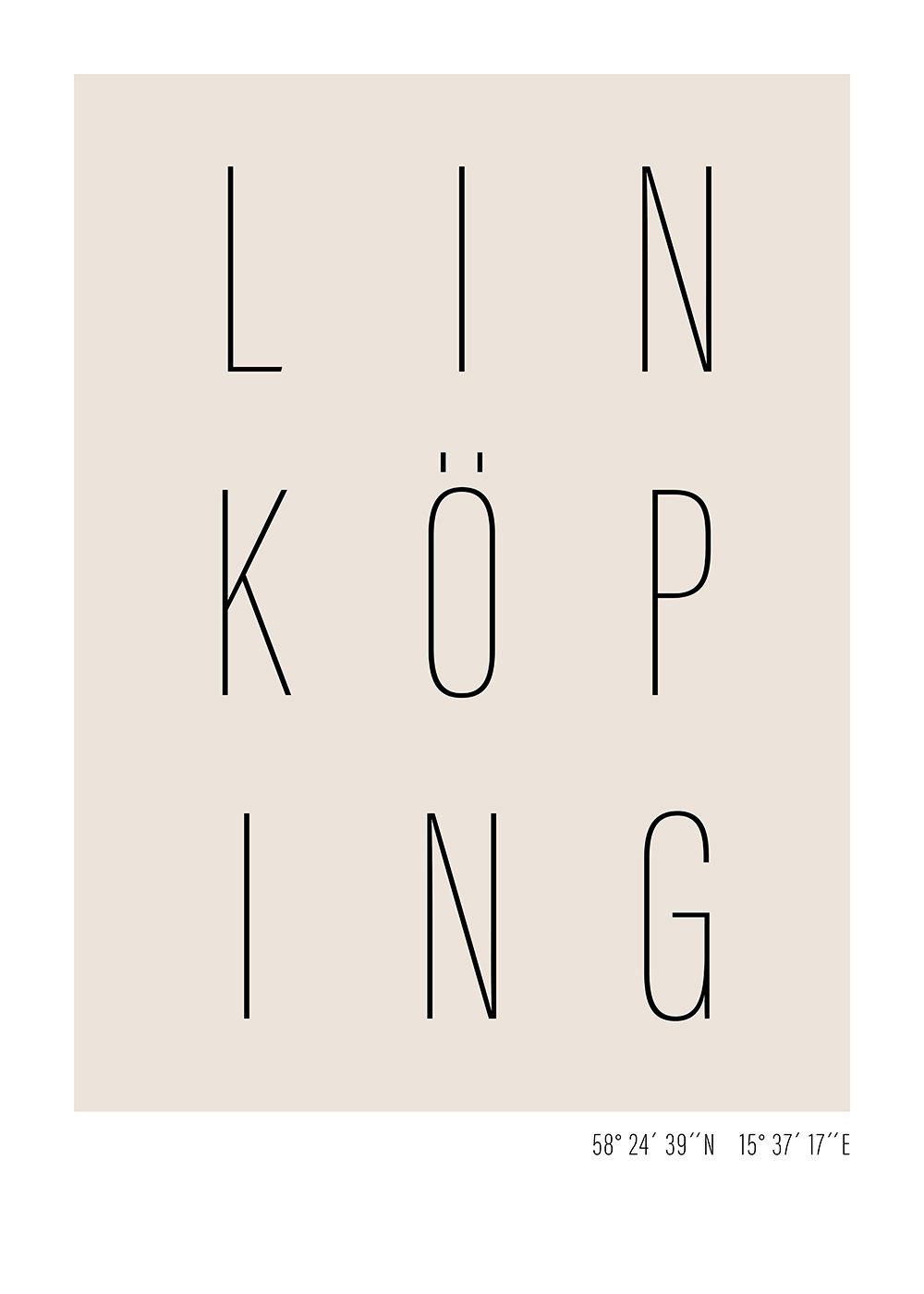 Linköping text poster