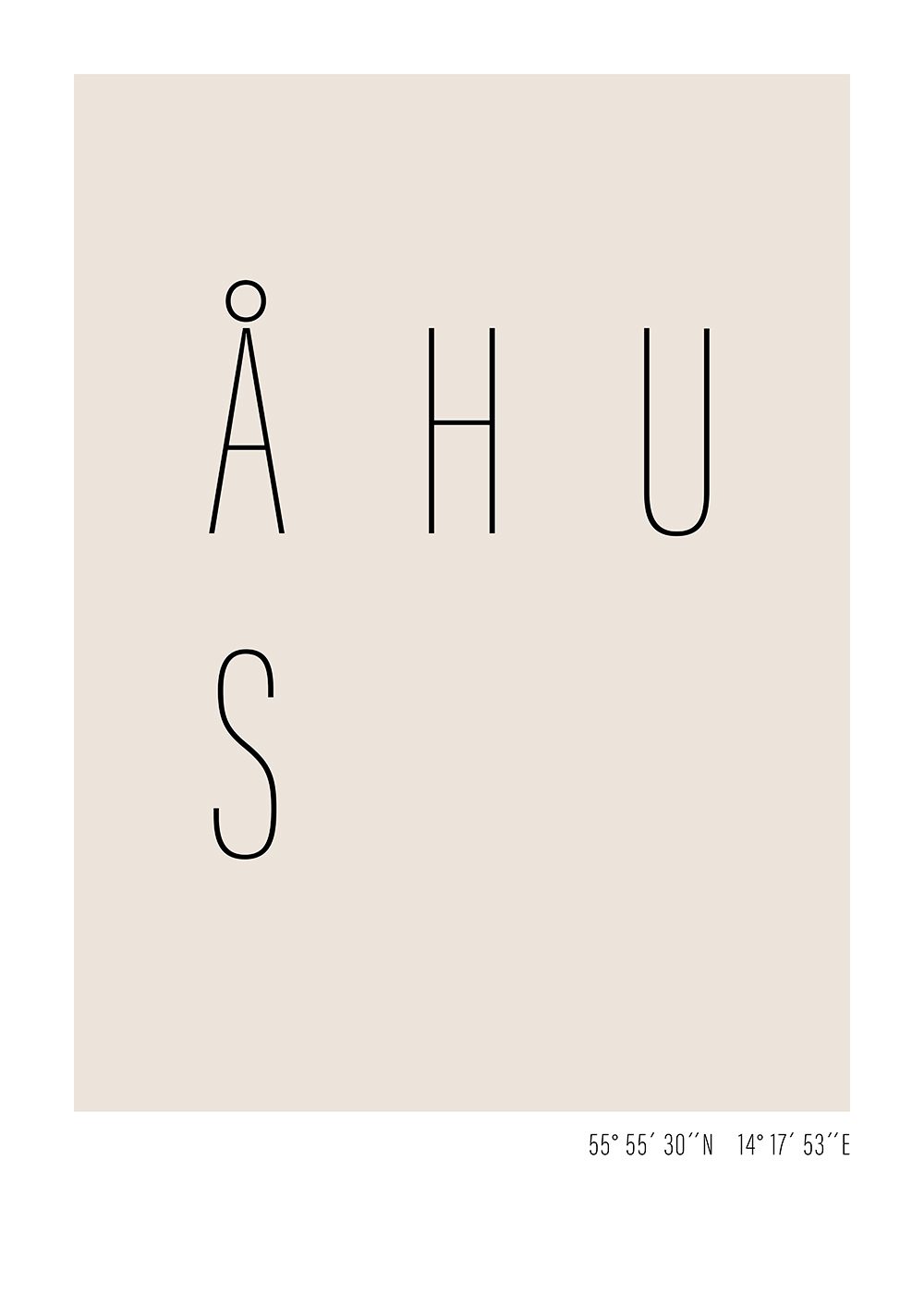 Åhus text poster