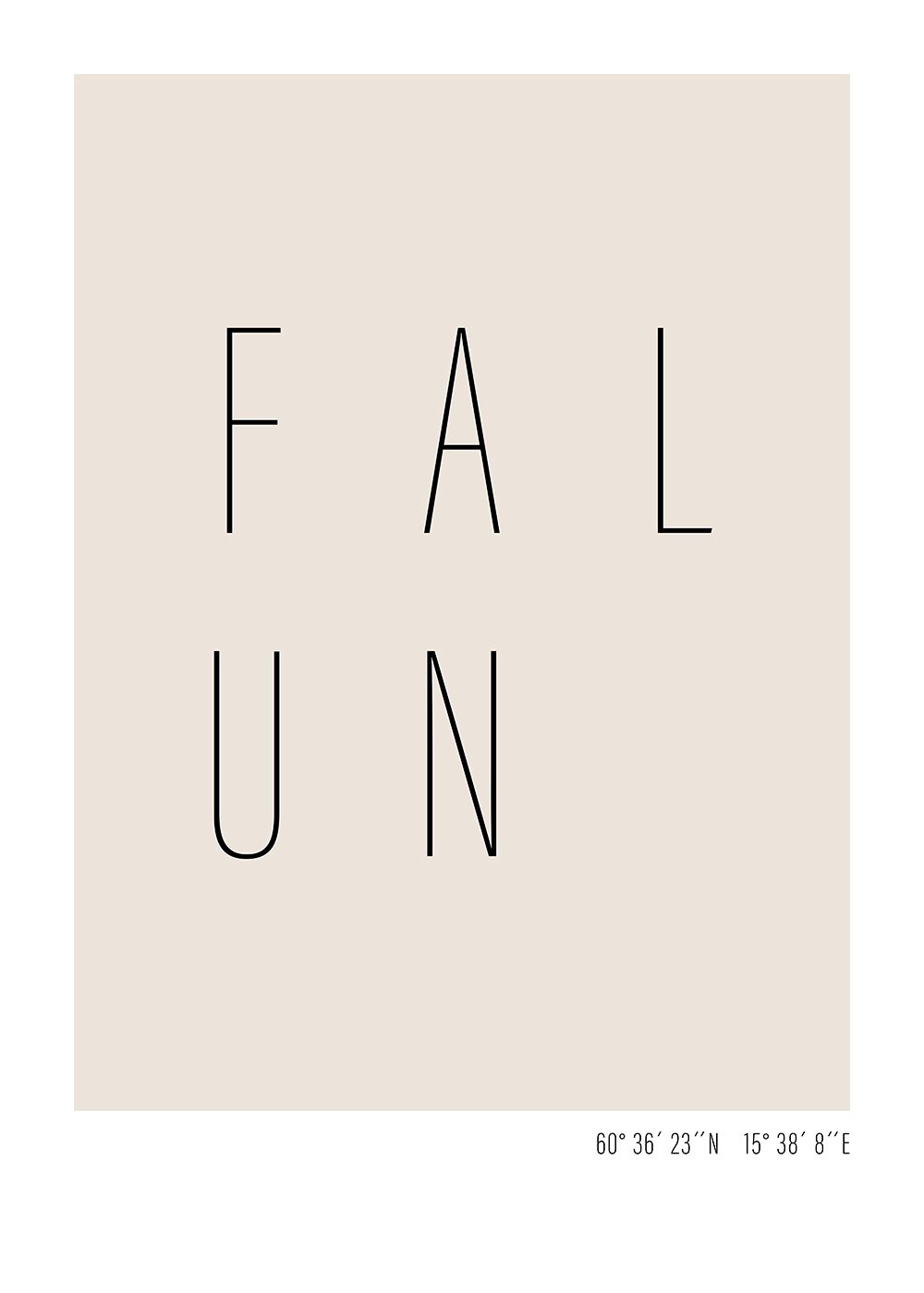 falun text poster