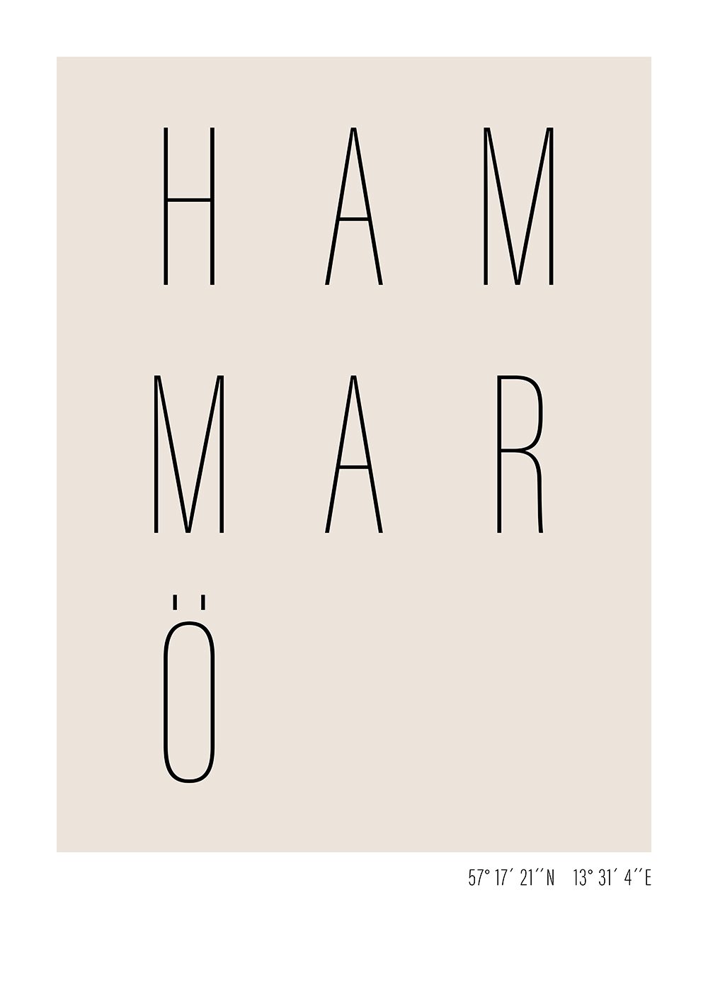 hammarö text poster