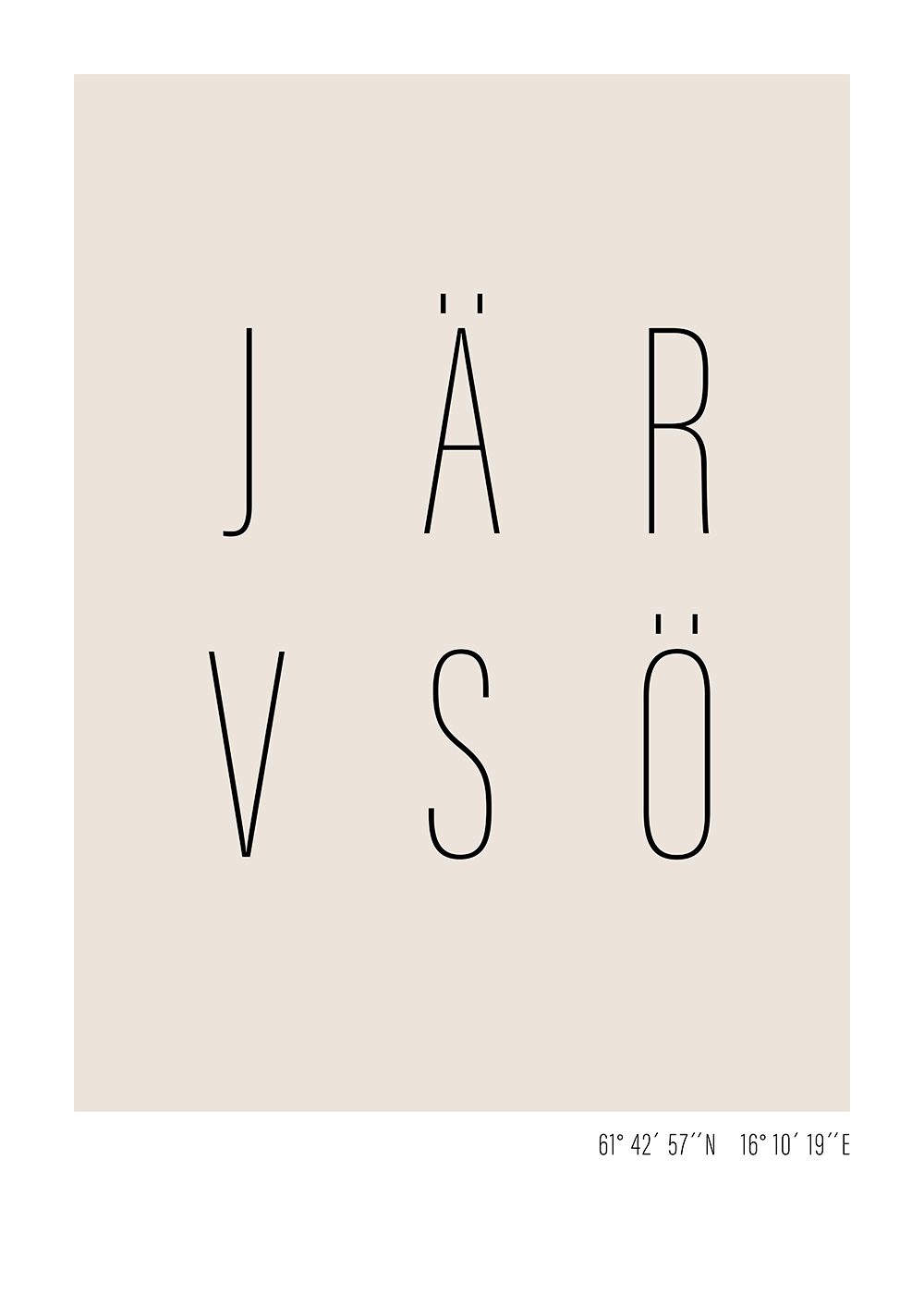 Järvsö text poster