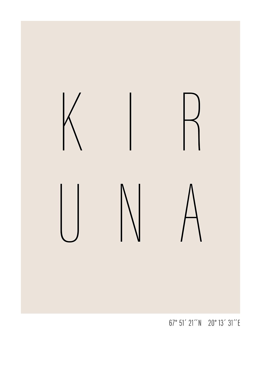 kiruna text poster