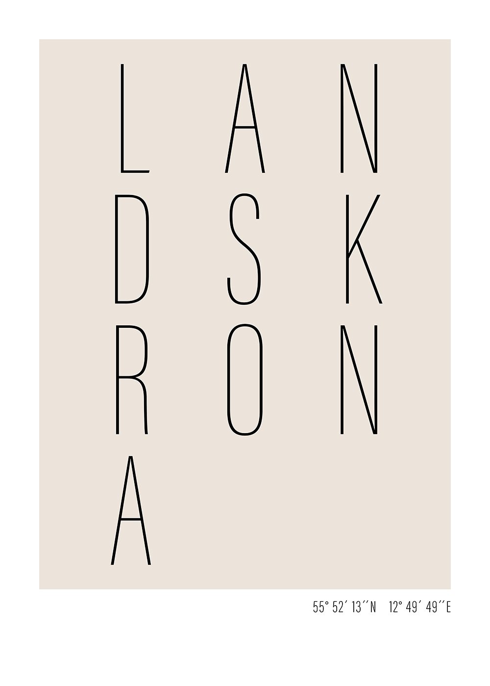 landskrona poster text