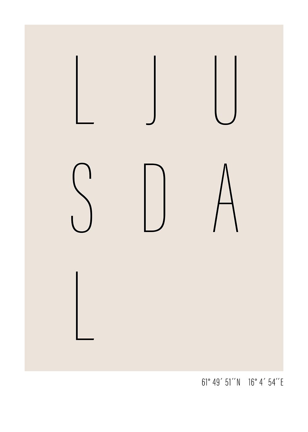 ljusdal text poster