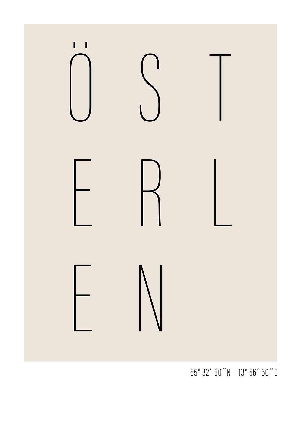 Österlen poster text