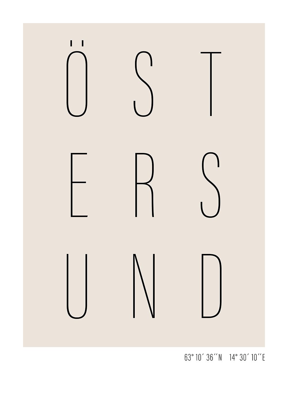 Östersund poster text