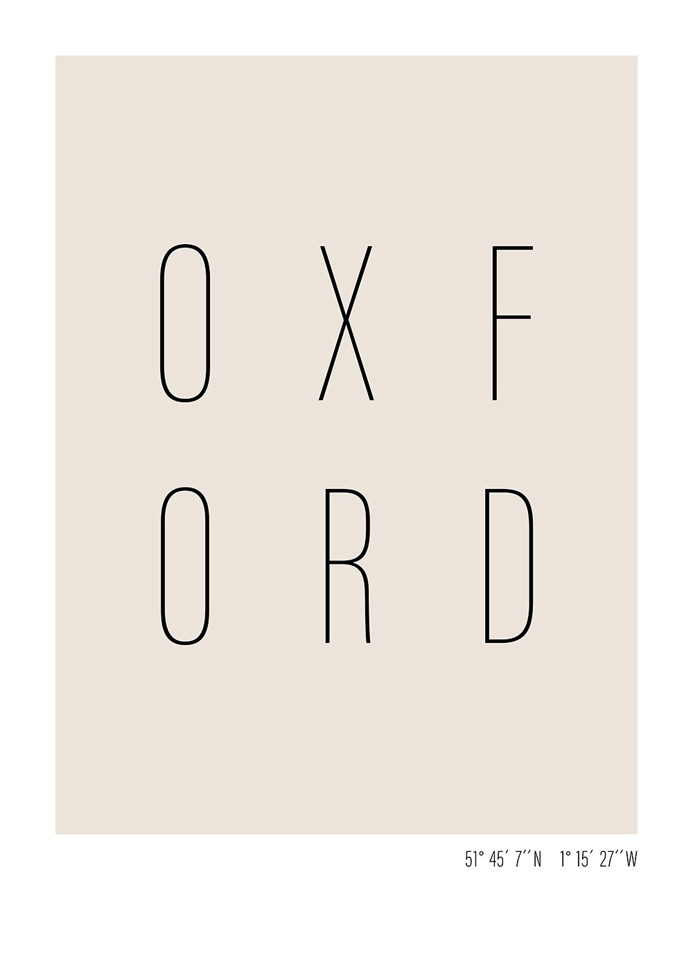 oxford text poster