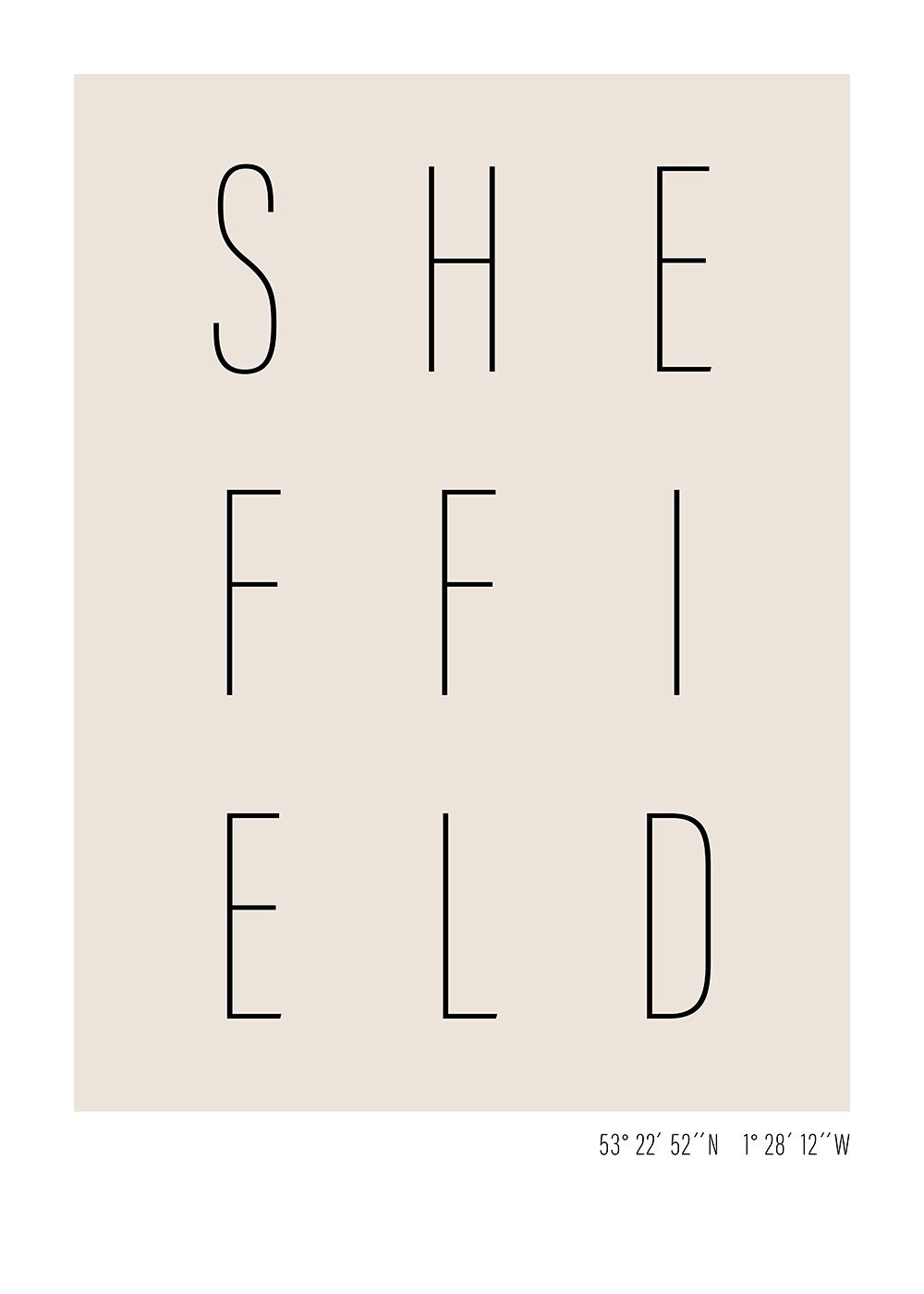 sheffield text poster