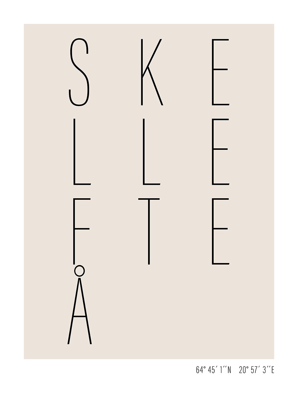 skelleftea text poster