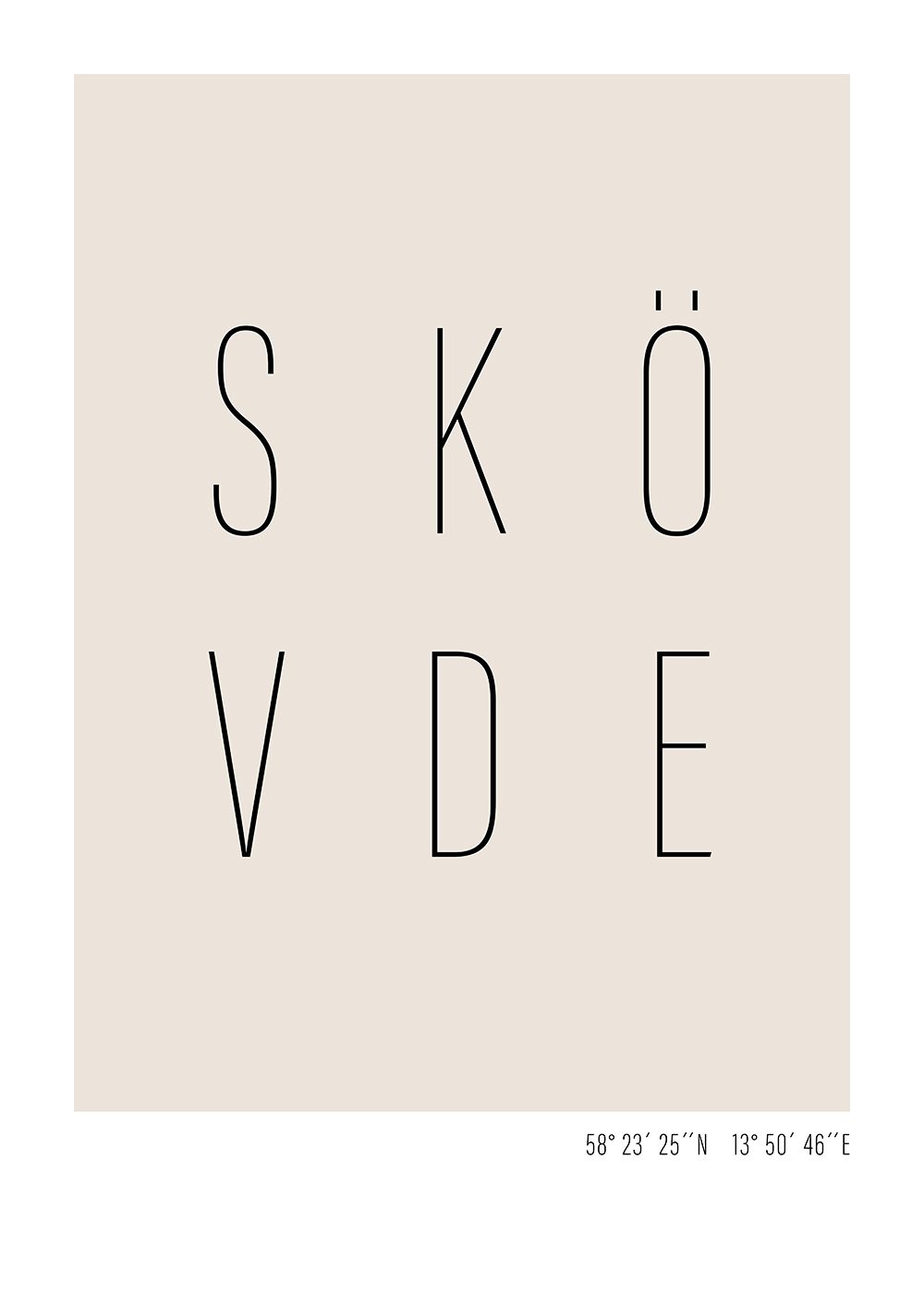 Skövde text Poster