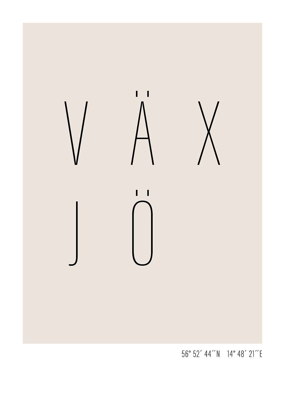 Växjö poster text