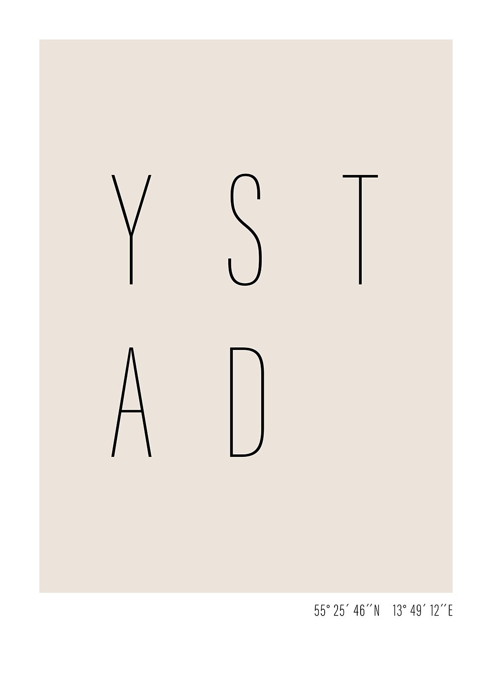 ystad poster text