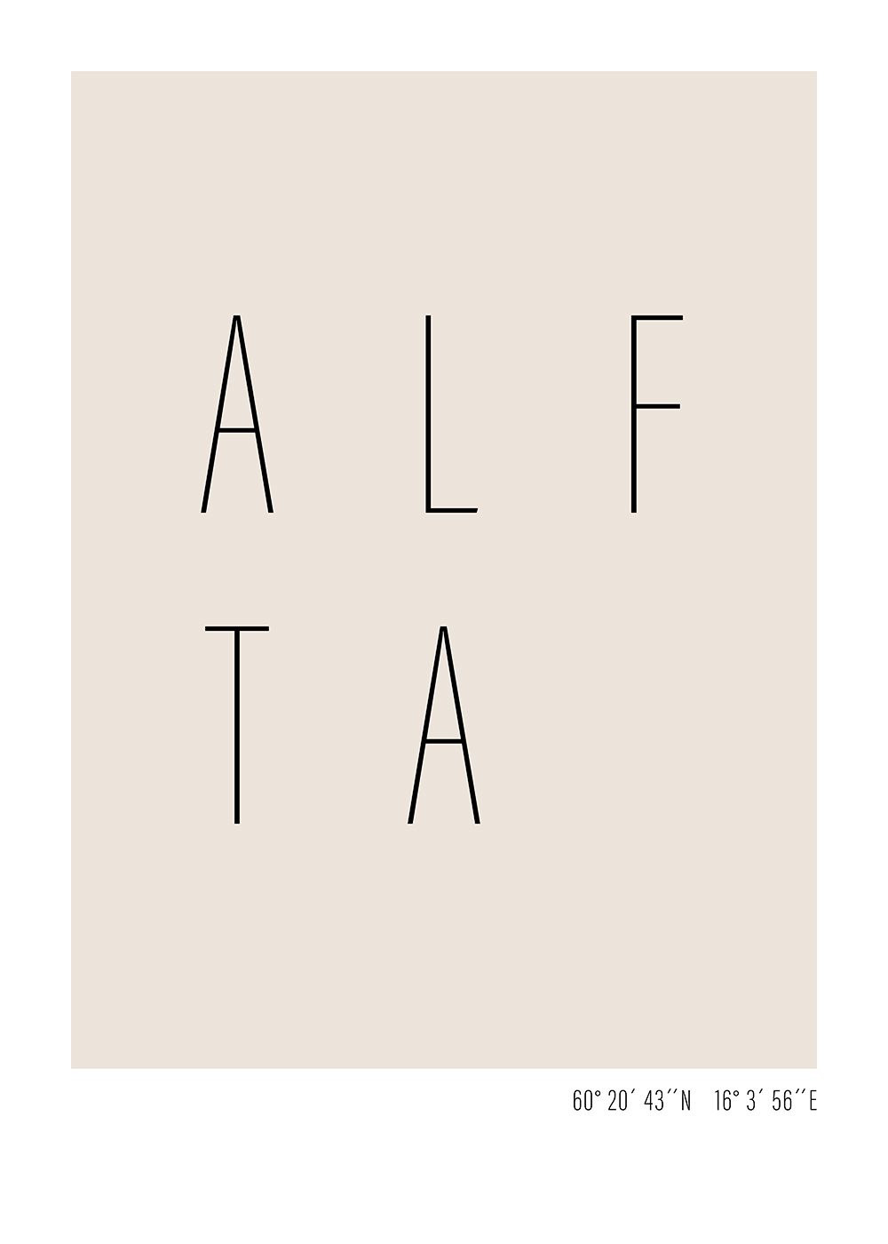 Poster Alfta text