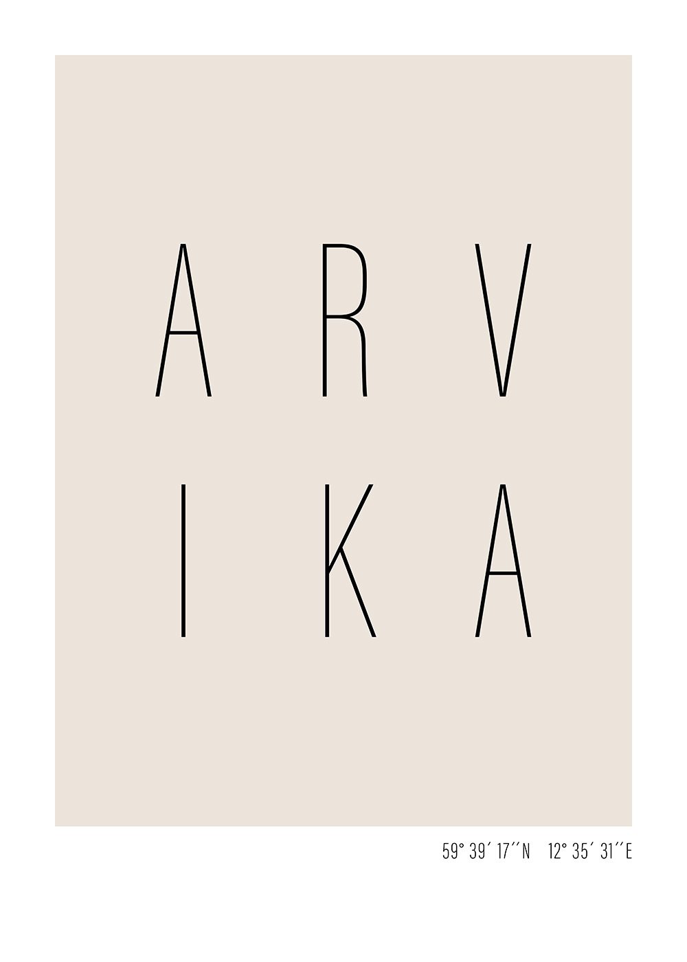 Poster Arvika text